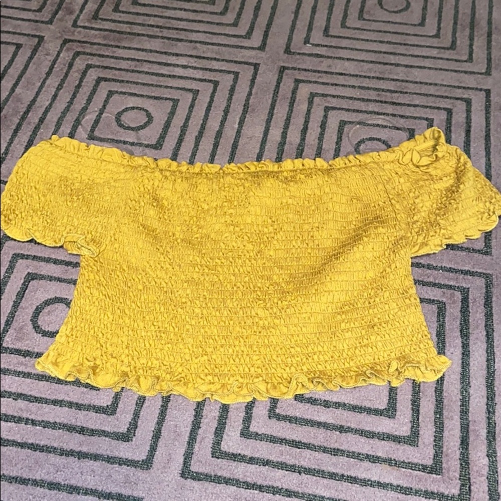 NWT Love Tree cropped off the shoulder top